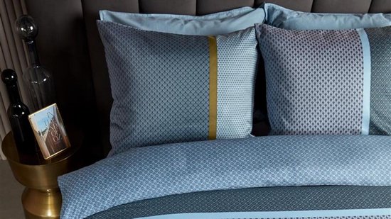 Kardol Alluring Dekbedovertrek - Lits-jumeaux - 240x200/220 cm - Blauwgroen van Merkloos