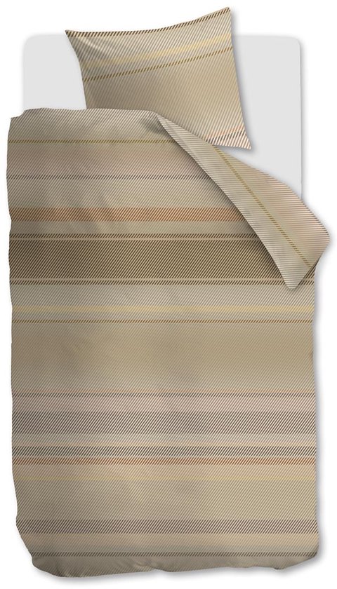 Kardol Beaming dekbedovertrek - Eenpersoons - 140x200/220 - Naturel van Merkloos
