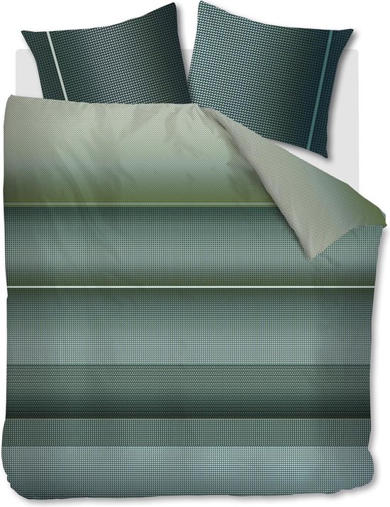Kardol Charlottesville dekbedovertrek - Lits-Jumeaux - 240x200/220 - Blauw Groen van Kardol