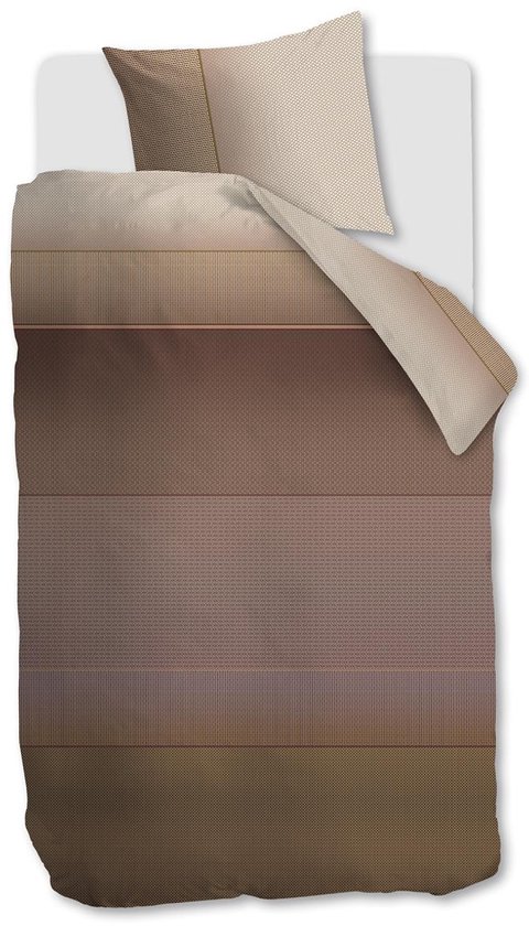 Kardol Mimic dekbedovertrek - Eenpersoons - 140x200/220 - Steenrood van Kardol