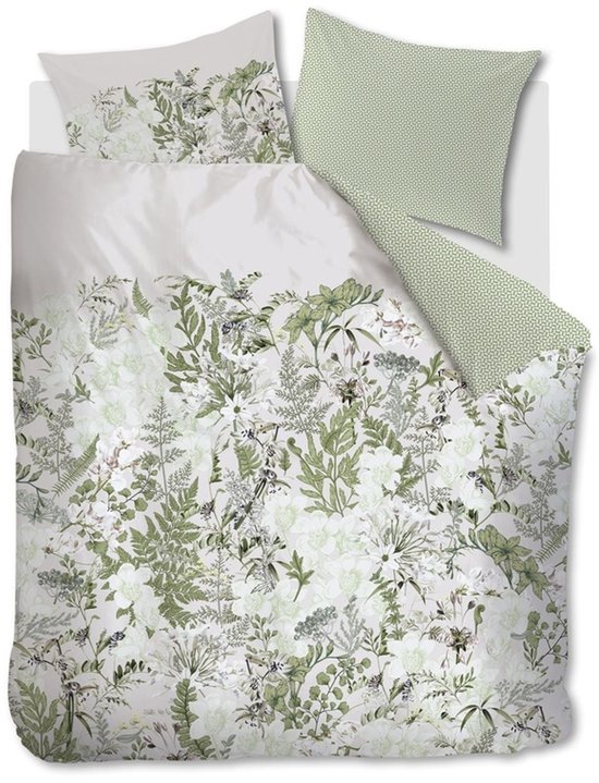 Kardol Pastiche dekbedovertrek - Eenpersoons - 140x200/220 - Groen van Kardol
