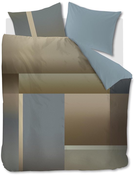 Kardol Sloane Square dekbedovertrek - Lits-Jumeaux - 240x200/220 - Blauw Grijs van Kardol