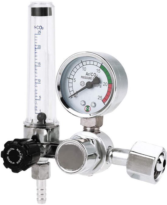 KARZO - Drukregelaar 0-25 MPa Argon Mig Tig regeling gasstroominstelling van Merkloos