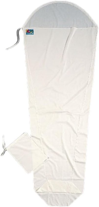 Katoenen Mummyliner - Slaapzak Inleg - Kamperen en Reizen - Extra Warmte Laag - 95 x 35/22 inch - Natuurlijk