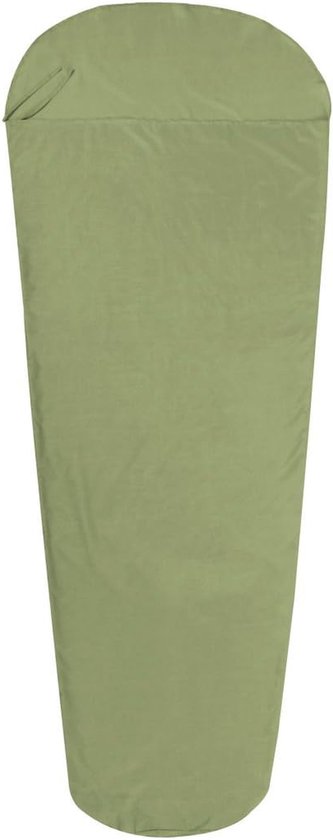 Katoenen Slaapzak - Huttenslaapzak Liner - Reizen en Kamperen - Lichtgewicht en Compact - 225 x 90 cm - Groen