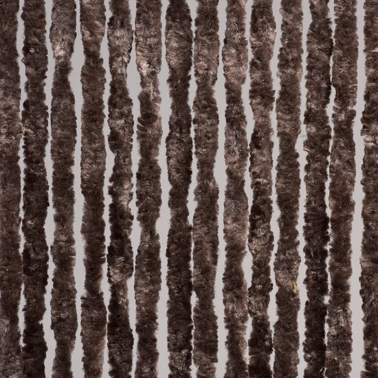 Kattenstaart Vliegengordijn - 90 x 220 - Donker Bruin