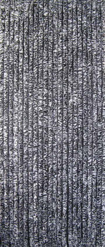 Kattenstaart - Vliegengordijn - Horgordijnen - 90cm x 220cm - Zwart/Wit van Katza