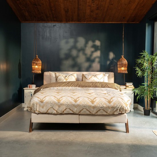 Kayori Ako Dekbedovertrek Katoensatijn - 240x200-220 + 2 slopen - Lits-jumeaux - Zacht, Ademend & Vochtregulerend - Multi van Merkloos