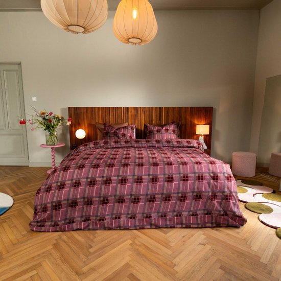 Kayori Betsu Dekbedovertrek Flanel - 260x200-220 +2 slopen - Superzacht & Isolerend - Lits-jumeaux - Rood van Kayori