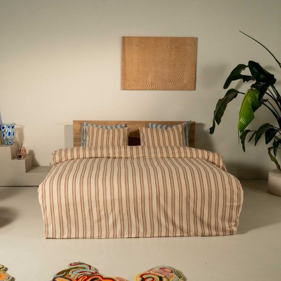 Kayori Mala Dekbedovertrek Flanel - 140x200-220 + 1 sloop - Superzacht & Isolerend - Eenpersoons - Zand van Kayori