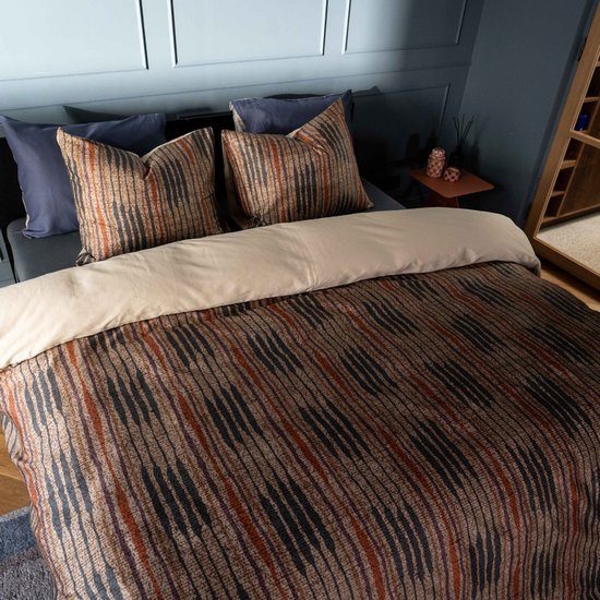 Kayori Nose Dekbedovertrek Katoensatijn - 140x200-220 + 1 sloop - Eenpersoons - Zacht, Ademend & Vochtregulerend - Multi van Kayori