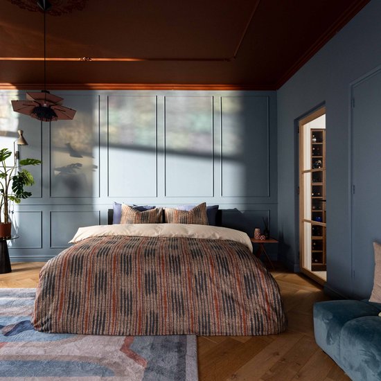 Kayori Nose Dekbedovertrek Katoensatijn - 200x200-220 + 2 slopen - Tweepersoons - Zacht, Ademend & Vochtregulerend - Multi van Kayori