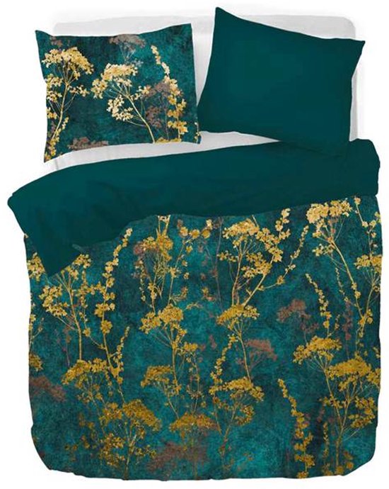 Kayori Uchiko Dekbedovertrek - Lits-jumeaux - 240x200/220 cm - Groen van Merkloos