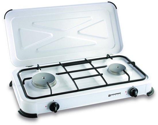 Kemper gaskooktoestel - camping - 2 RVS branders - 3,5 kW
