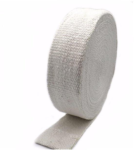 keramische vezelband, 1 m, hoge temperatuur, 2400 F, vuurvast materiaal, riemband, buisisolatie, 1000 x 50 x 3 mm