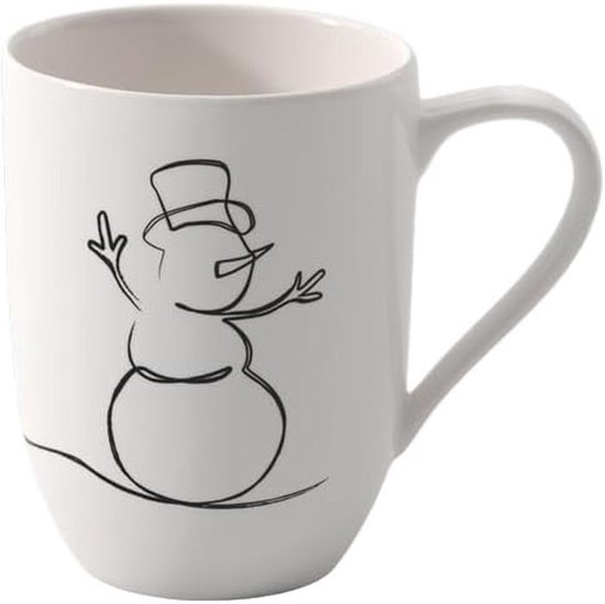 Kerstbeker met oortje 280 ml - sfeervolle feestdagen beker