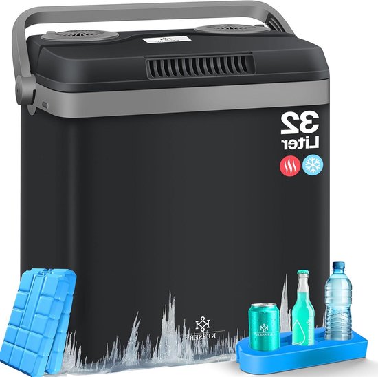 KESSER® 32 liter-koelbox, koelt en verwarmt, thermo-elektrische koelbox, 12 volt en 230 volt, mini-koelkast, voor auto en camping, energielabel A++
