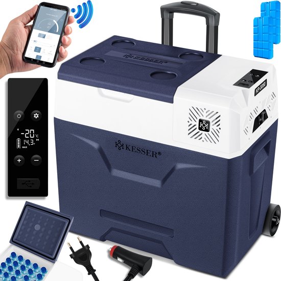 Kesser Compressor Koelbox 50L - met APP-bediening - voor auto, camper, camping van KESSER