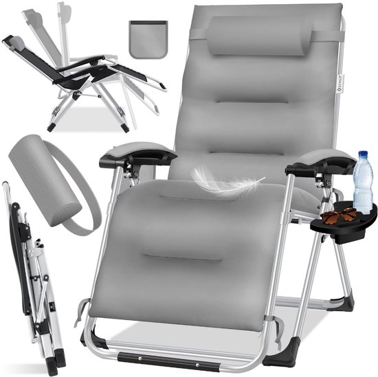 KESSER® ligstoel, opvouwbare tuinligstoel, extra breed & weerbestendig, draagvermogen 200 kg van KESSER®