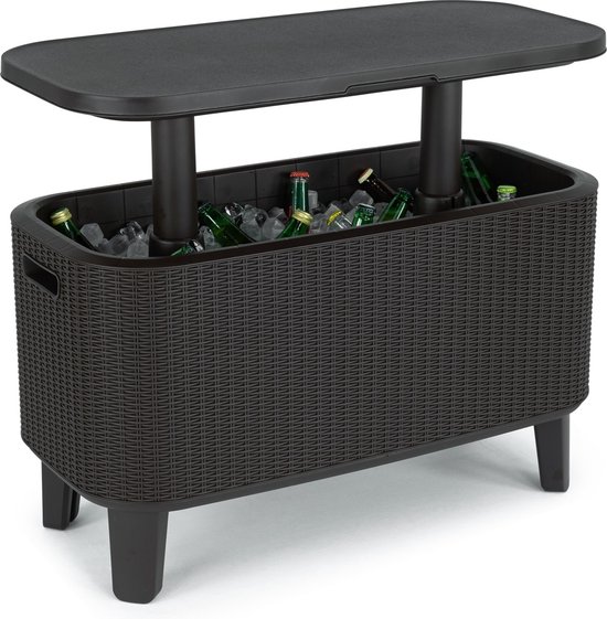 Keter Bevy Coolbar - 60L - 83.5x40.5x52cm - Grijs van Merkloos
