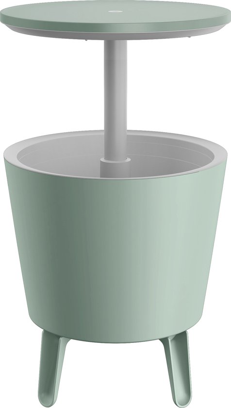 Keter Coolbar Partytafel - 49,5x49,5x57cm-84.5cm - 30 L - Groen van Merkloos
