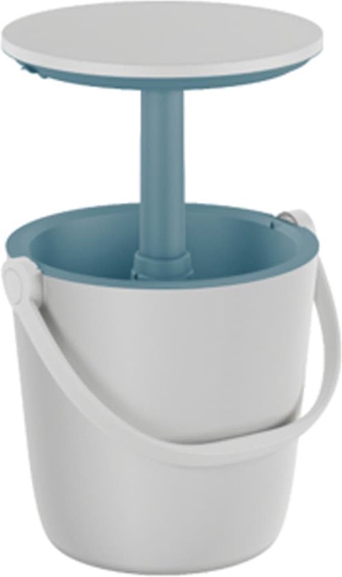 Keter Gobar Bijzet Tuintafel - 38x38x37,5cm - Wit van Merkloos