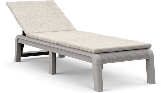 Keter Mallorca Ligbed - inclusief kussen - 187.5x58x29cm - Zand van Keter