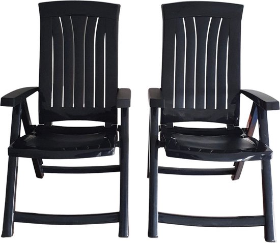 Keter Tuinstoel Deluxe - 2 stuks - Verstelbaar - 4 Standen - Inklapbaar van Keter