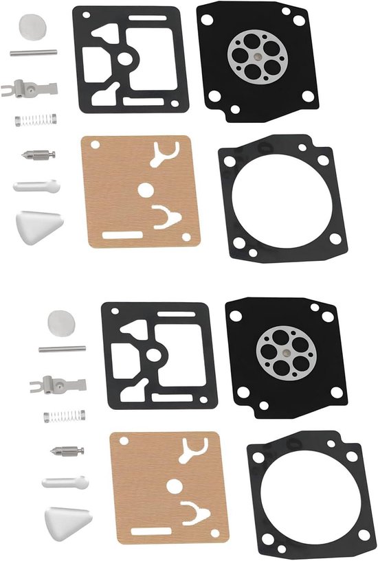 Kettingzaag Carburateur Reparatiekit - Membraan Pakking Set - Onderhoud Gereedschap - Brandstofbestendig Rubber - 123 x 77 x 07 cm