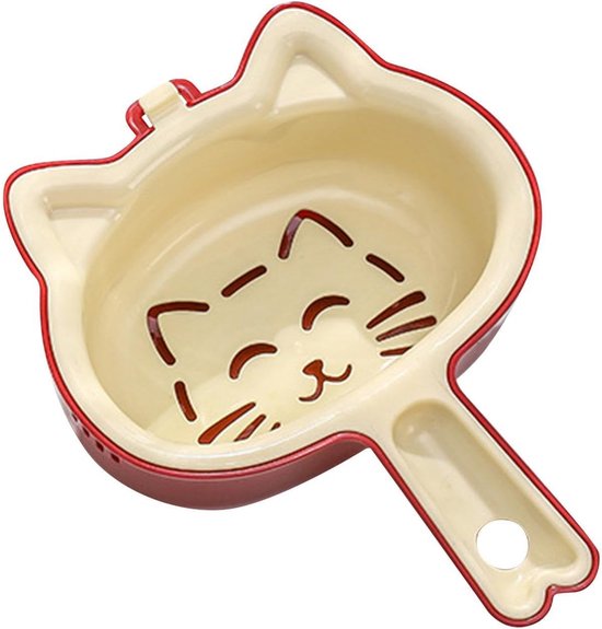 Keuken Zeef Vergiet - Afvoer Mand - Fruit Wassen - Leuke Kat Vorm - 20 x 15 x 8 cm