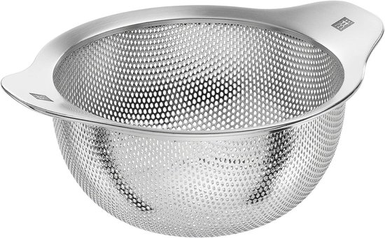 Keuken Zeef - Vergiet Kom - Eten Bereiden - Stapelbaar Ontwerp - 16 cm - Zilverkleurig