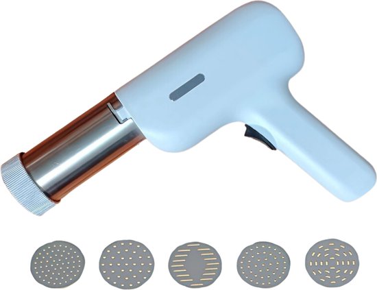 Keukenmachine - Pastamaker - Pastamachine - Spaghetti - Noodles - Extra Opzetstukken - Wit van Cucina di Modena