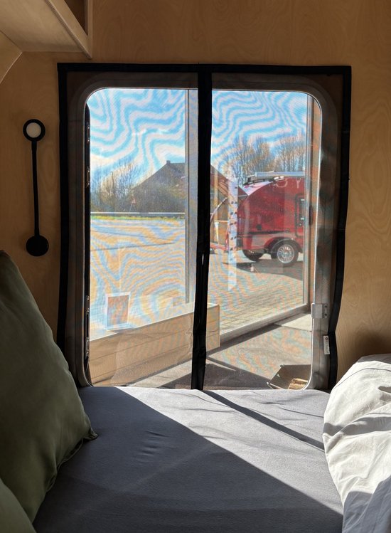 Ki-tec® | KULBA Trailer Magnetisch Vliegengordijn | 80 x 94 cm | zelfsluitend | Set 2 stuks van Ki-tec®