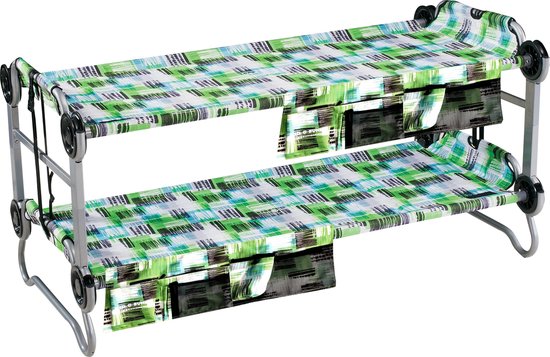 Kid-O-Bunk block pattern met side organizers van Disc-O-Bed