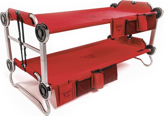 Kid-O-Bunk rood met side organizers van Disc-O-Bed