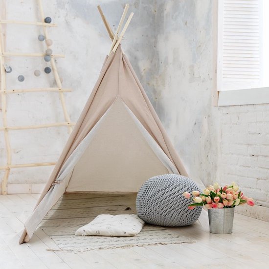 KidCollection Premium Tipitent - 103x103x160cm - Roze van KidCollection