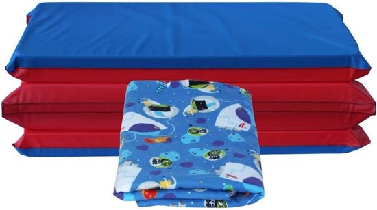 Kinder Mat - Slaapmat Kinderen - Rustmoment Creëren - PBS KIDS Design - 47 x 22 Inch - Space Explorer