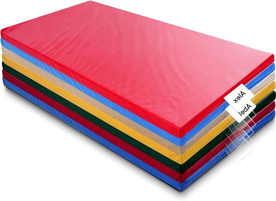 Kinder Slaapmatten - Dutje Matten - Klaslokaal Rust - Met Naamplaathouder - 116 x 60 cm - 7 Kleuren van Merkloos