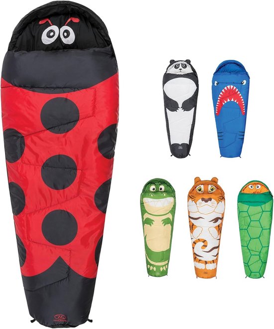 Kinder slaapzak Mummy Style 300 g/m² vulsel zachte binnenvoering comfortabele temperatuur 6°C lichtgewicht 920 g inclusief draagtas van Merkloos