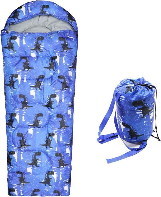 Kinderslaapzak - Kampeerslaapzak Outdoor - Kamperen en Reizen - Waterdicht en Ademend - Voor Kinderen - Blauw