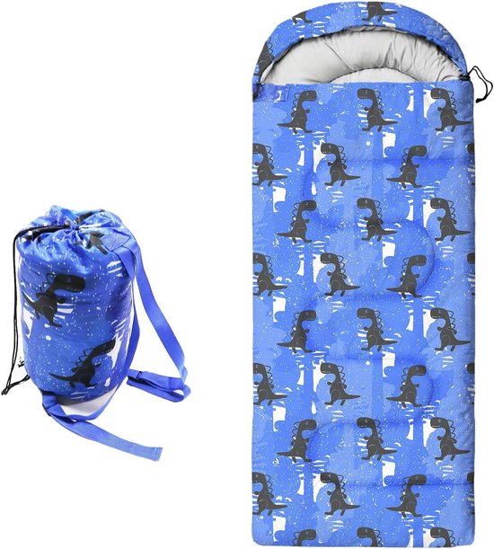 Kinderslaapzak - Kampeerzak - Outdoor avonturen - Waterdicht ontwerp - 3 seizoenen - Blauw