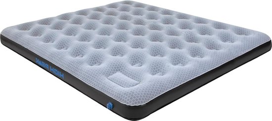 King Comfort Plus luchtbed met geïntegreerde voetpomp - ademend en robuust - voor binnen en buiten van King