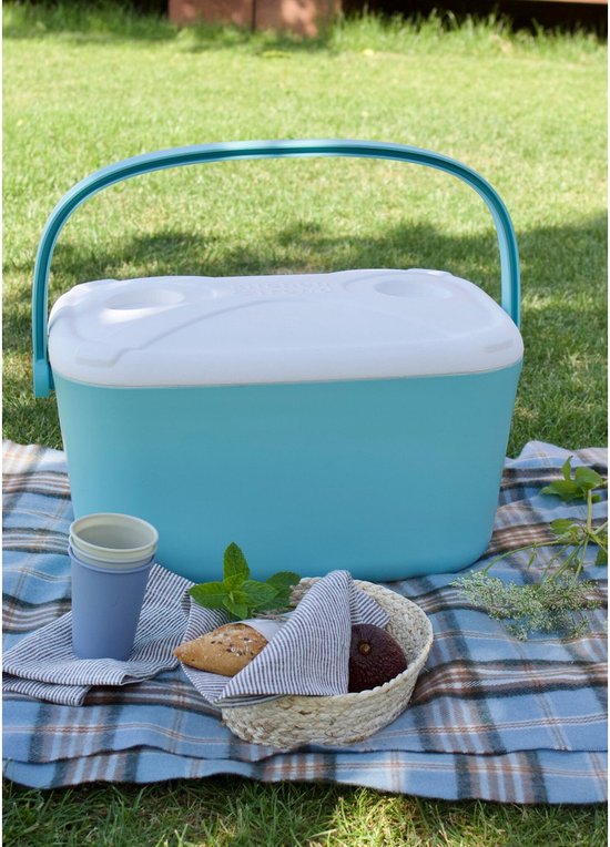 Kitchen Trend Koelbox 20L in Turquoise van Merkloos