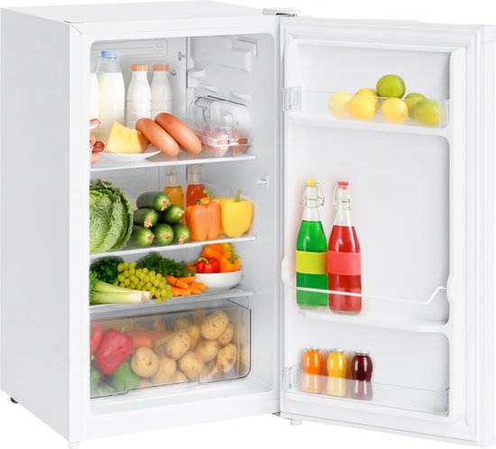 KitchenBrothers Koelkast - 88L - IJskast - Tafelmodel - Frigo - Vrijstaand - Wit van KitchenBrothers