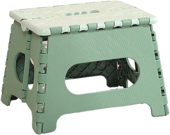 Klapkruk - Opvouwbare stoel - Ruimte besparen - Compact ontwerp - 37 cm hoog - Groen