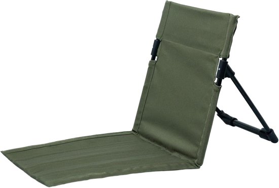 Klapstoel - Campingstoel - Opvouwbare Strandstoel - Draagbare Ligstoel voor Volwassenen - Verstelbare Rugleuning - Lichtgewicht - Incl. Opbergtas - Groen