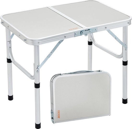 klaptafel campingtafel 610 x 405 x 495 mm, opklapbare tuintafel balkontafel multifunctionele tafel 31,5 kg belastbare campingtafel klaptafel draagbaar aluminium frame bestand tegen hoge temperaturen