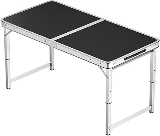 Klaptafel met krukjes - Picknicktafel set - Buitenactiviteiten - In hoogte verstelbaar - 120 x 60 cm - Blauw
