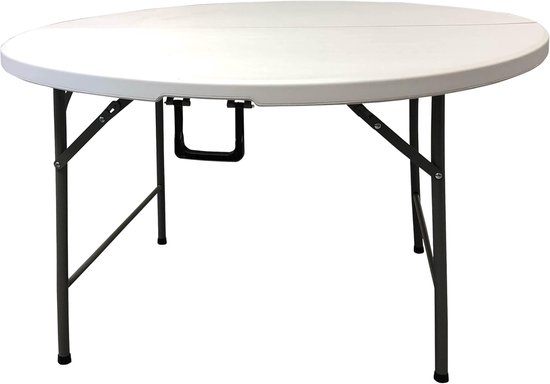 Klaptafel Rond - Tuinmeubelen Buiten - Feest Bijeenkomst - Lichtgewicht Draagbaar - 120 cm Diameter