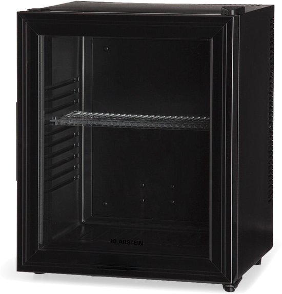 Klarstein Mini-Koelkast Brooklyn 23 Glazen Deur LED 23L - Minikoelkast Drankkoeler Hotelkoelkast - voor Hotelkamer voor Slaapkamer voor Studentenkamer - Compact - Mini Fridge - Kleine Koelkast - Compact Koelkast